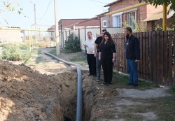В селе Карагали завершена перекладка водопроводных сетей на улице Кизанской