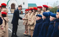 Приволжане приняли участие в церемонии посвящения в юнармейцы