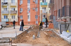 В селе Началово возводят многоквартирный пятиэтажный дом 