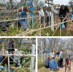 Приволжане наводят порядок на могилах ветеранов Великой Отечественной войны