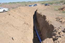 В селе Бирюковка проводится капитальный ремонт системы канализации