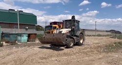 В селе Карагали ведутся комплексные работы по благоустройству