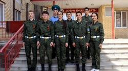 В Приволжском районе прошли учения школьного юнармейского отряда