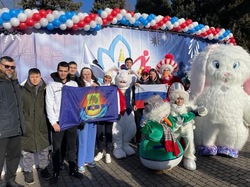 К традиционной новогодней пробежке присоединились жители Приволжского района 