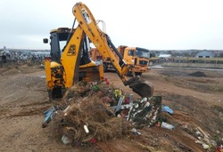 В селе Карагали проведены работы по зачистке кладбища