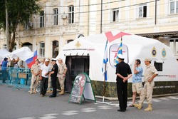 В День рыбака пункт отбора на контрактную службу посетили около 100 астраханцев