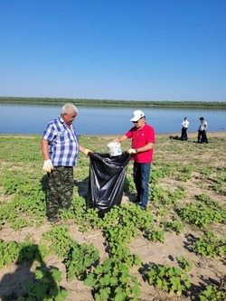 К акции «Чистые берега» присоединились жители Растопуловки